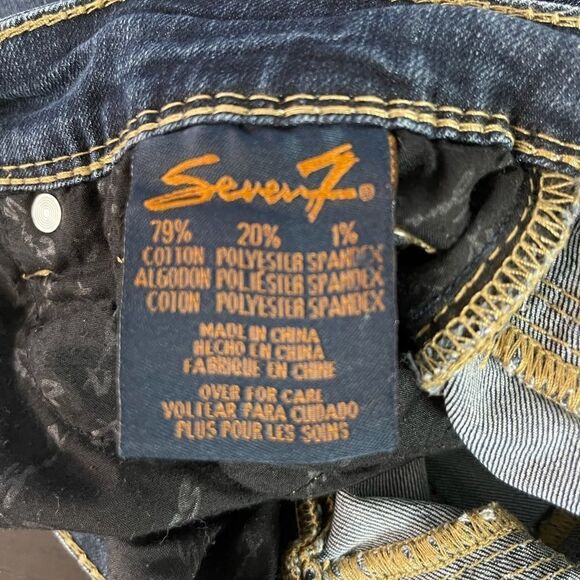 SEVEN7 Baby Bootcut Embellished Studded Jeans - Picture 7 of 9